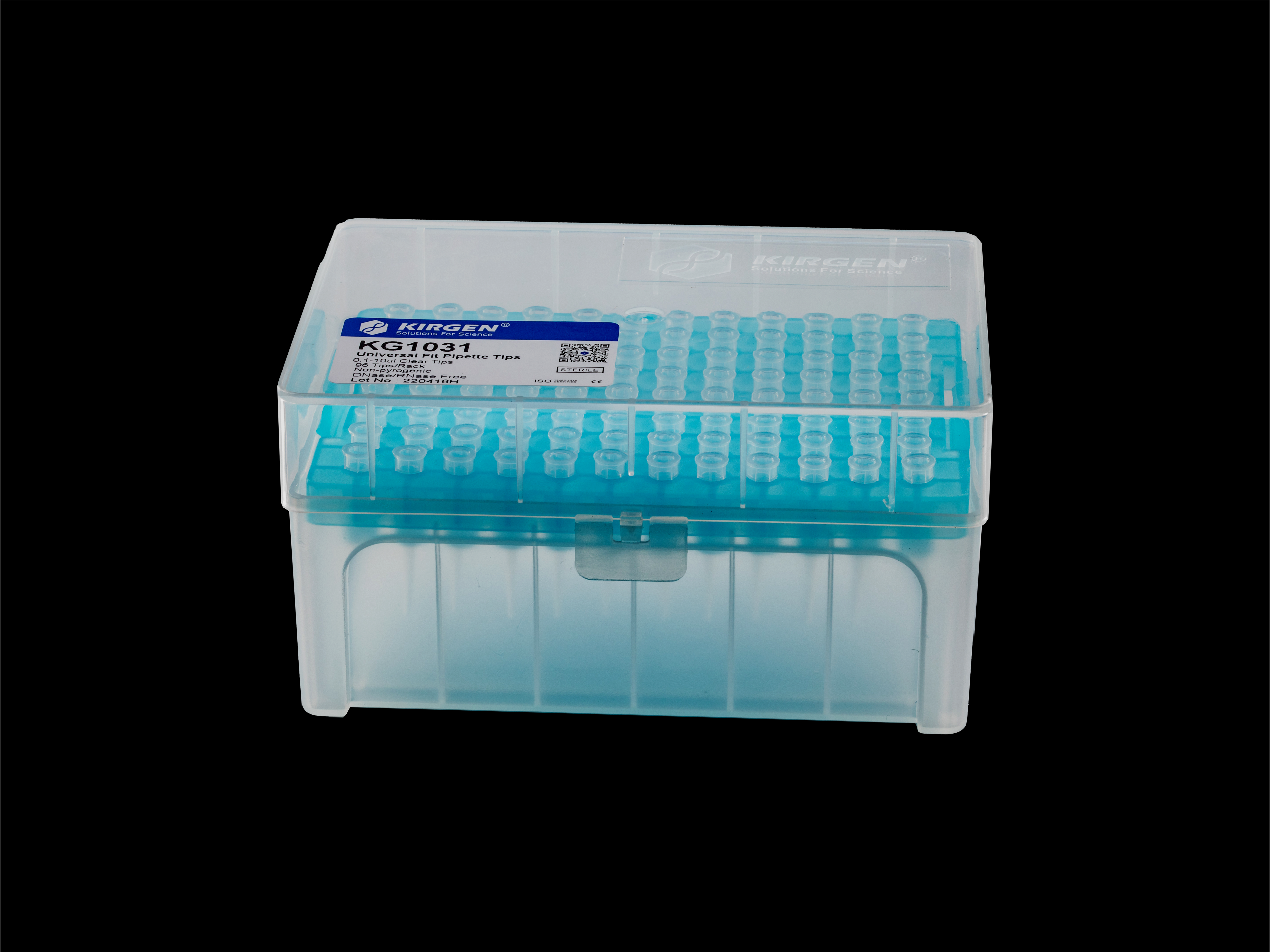 0.1-10μl boxed tips, colorless, graduated, sterile