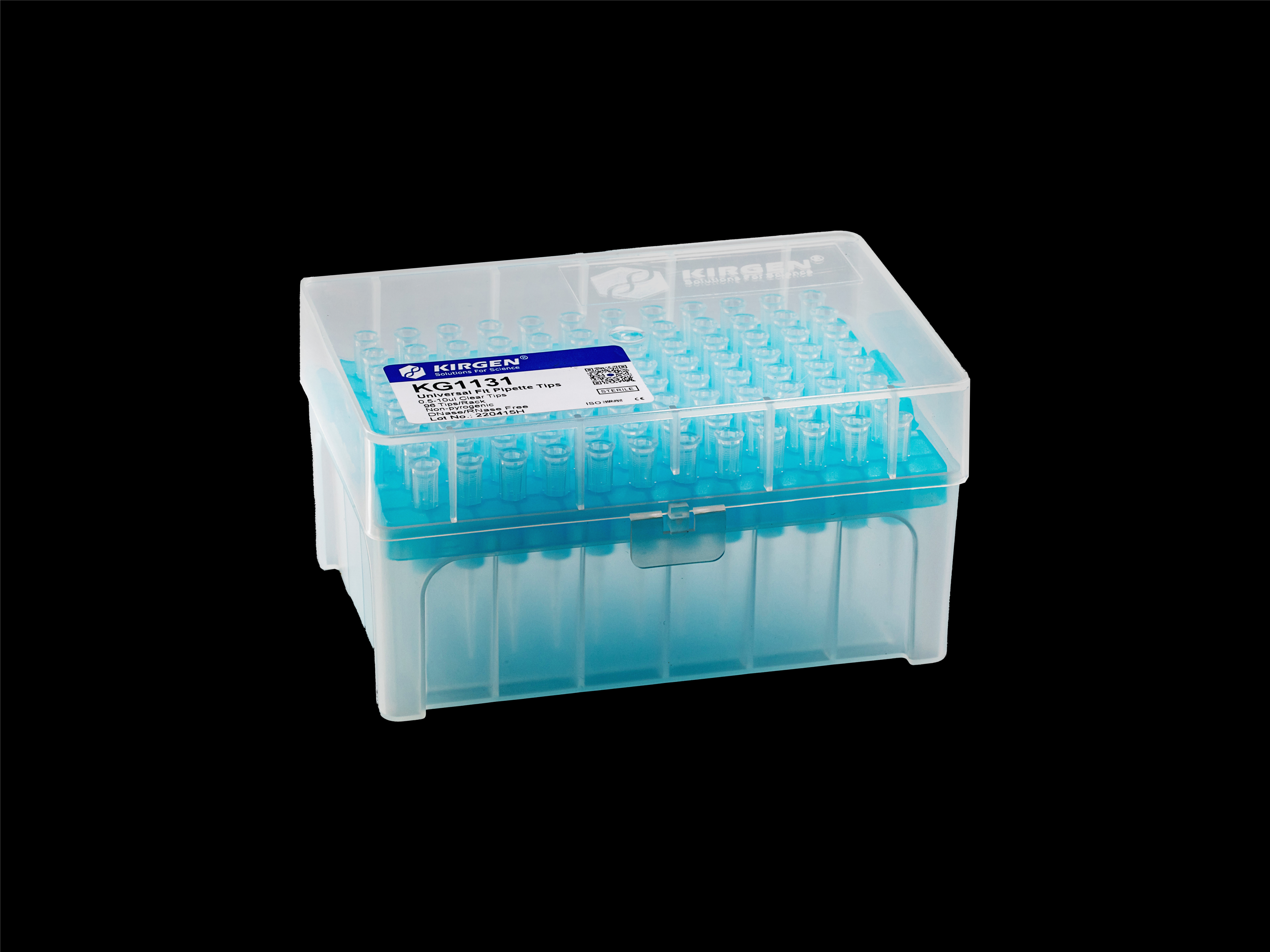 0.5-10μl long boxed tips, colorless, graduated, sterile