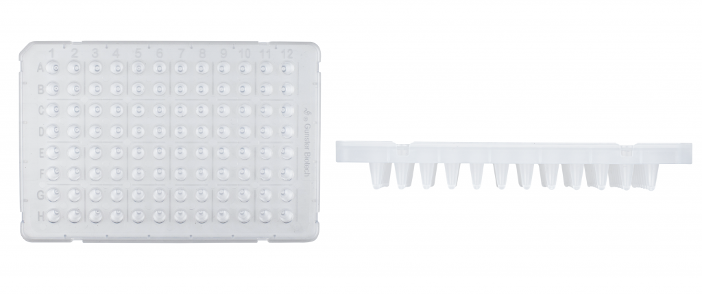 0.1ml qPCR 96 Well Plate sub semi skirted
